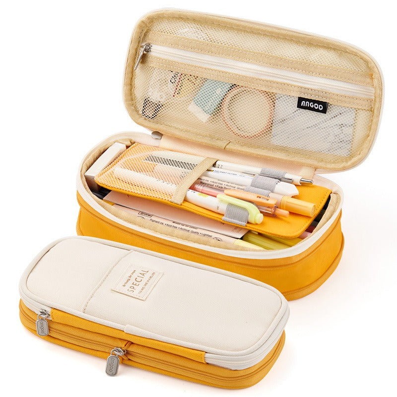 Macaron Pennfodral XL – Stor kapacitet i canvas