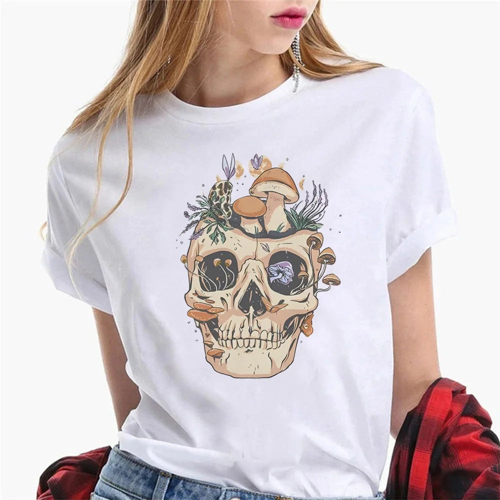 Harajuku T-shirt Dam – Oversized Street Style i bomull