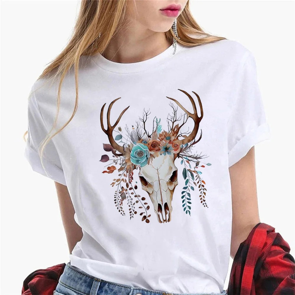 Harajuku T-shirt Dam – Oversized Street Style i bomull