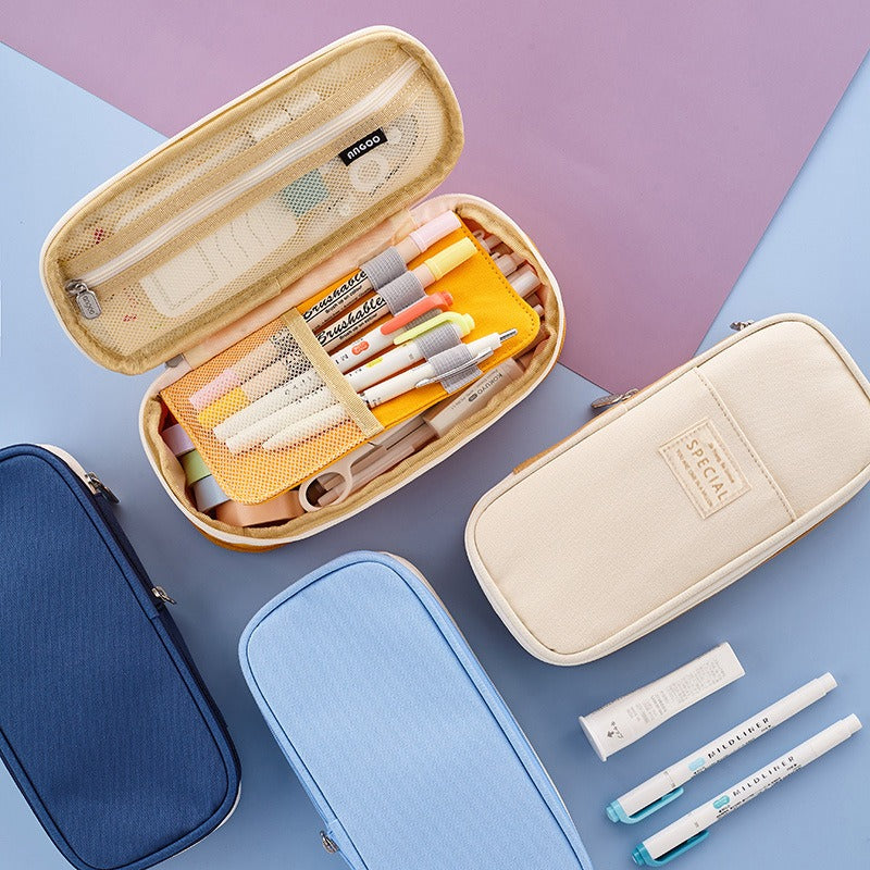 Macaron Pennfodral XL – Stor kapacitet i canvas