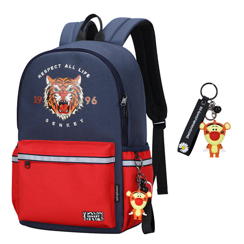 Grafisk Ryggsäck – Tiger, Björn & Lucky Cat