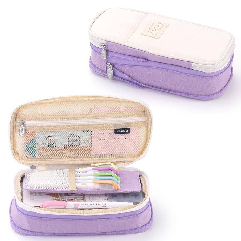 Macaron Pennfodral XL – Stor kapacitet i canvas