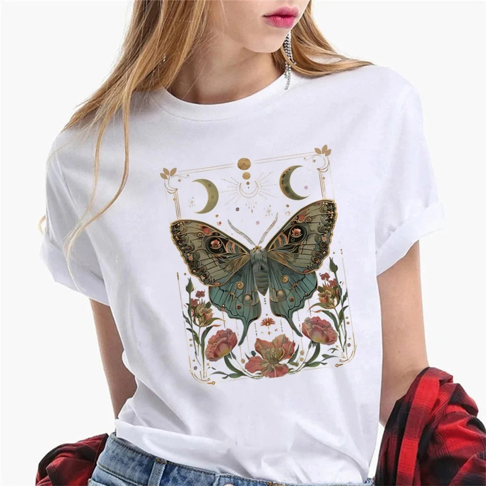 Harajuku T-shirt Dam – Oversized Street Style i bomull