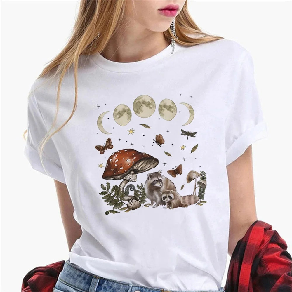 Harajuku T-shirt Dam – Oversized Street Style i bomull