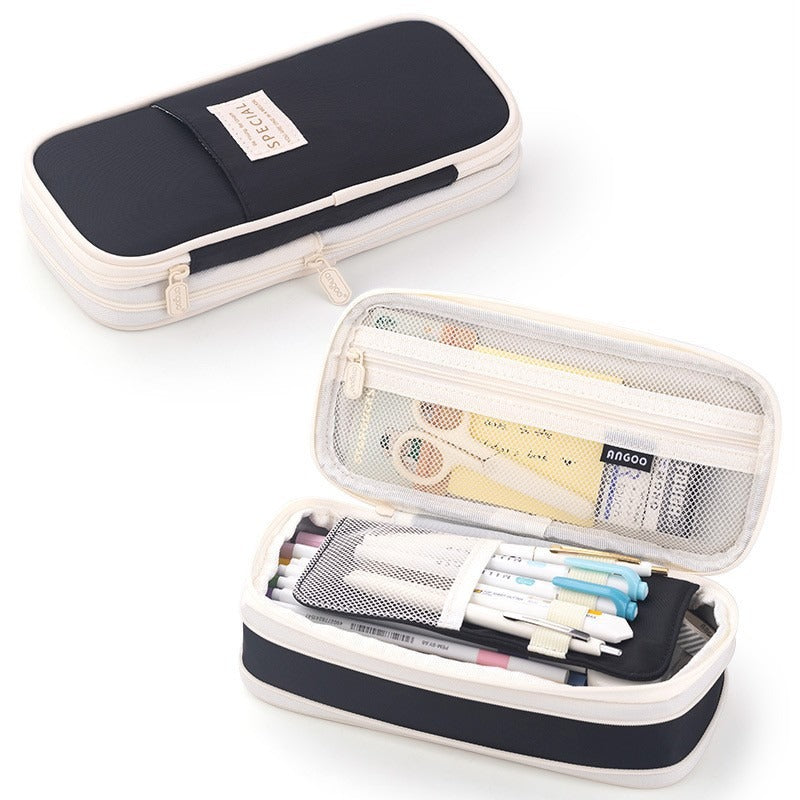 Macaron Pennfodral XL – Stor kapacitet i canvas