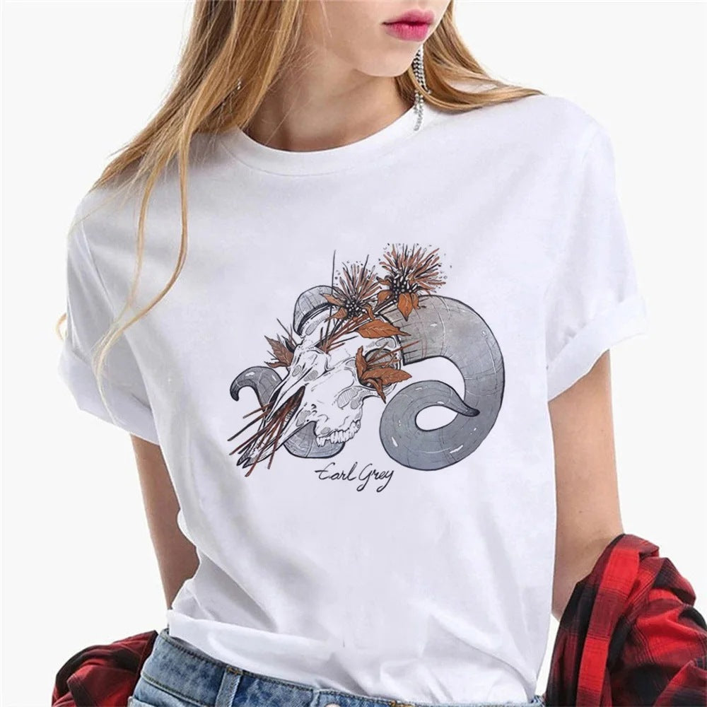 Harajuku T-shirt Dam – Oversized Street Style i bomull